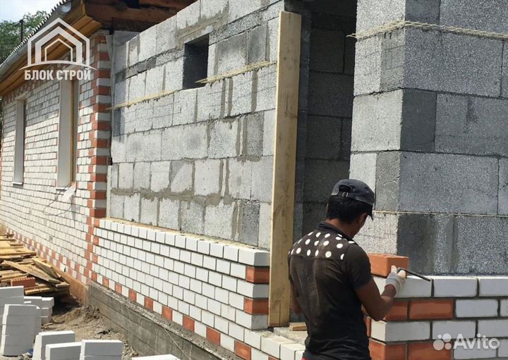 Полистиролбетон строительный блок (Теплобетон)