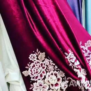 Шторы бархатные