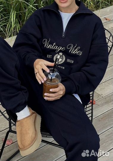 Костюм женский теплый оверсайз