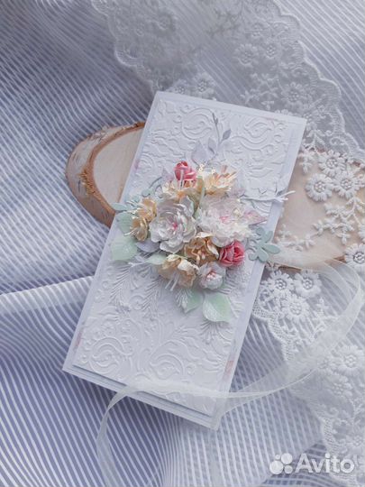 Открытка-конверт ручной работы