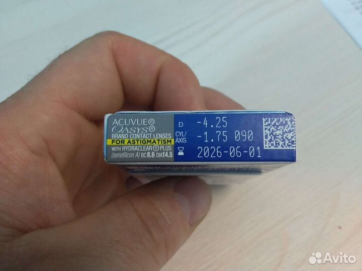 Линзы контактные acuvue oasys астегматик