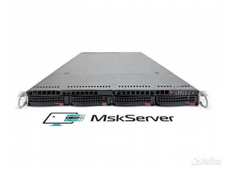 Сервер Supermicro 6019U-TR25M 2xGold 6161 64Gb