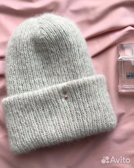 Двойная зимняя шапка из альпаки