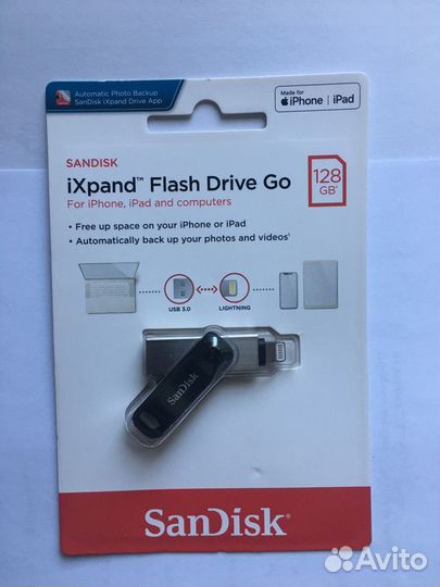 Флэшка SanDisk iXpand Flash Drive 128 гб