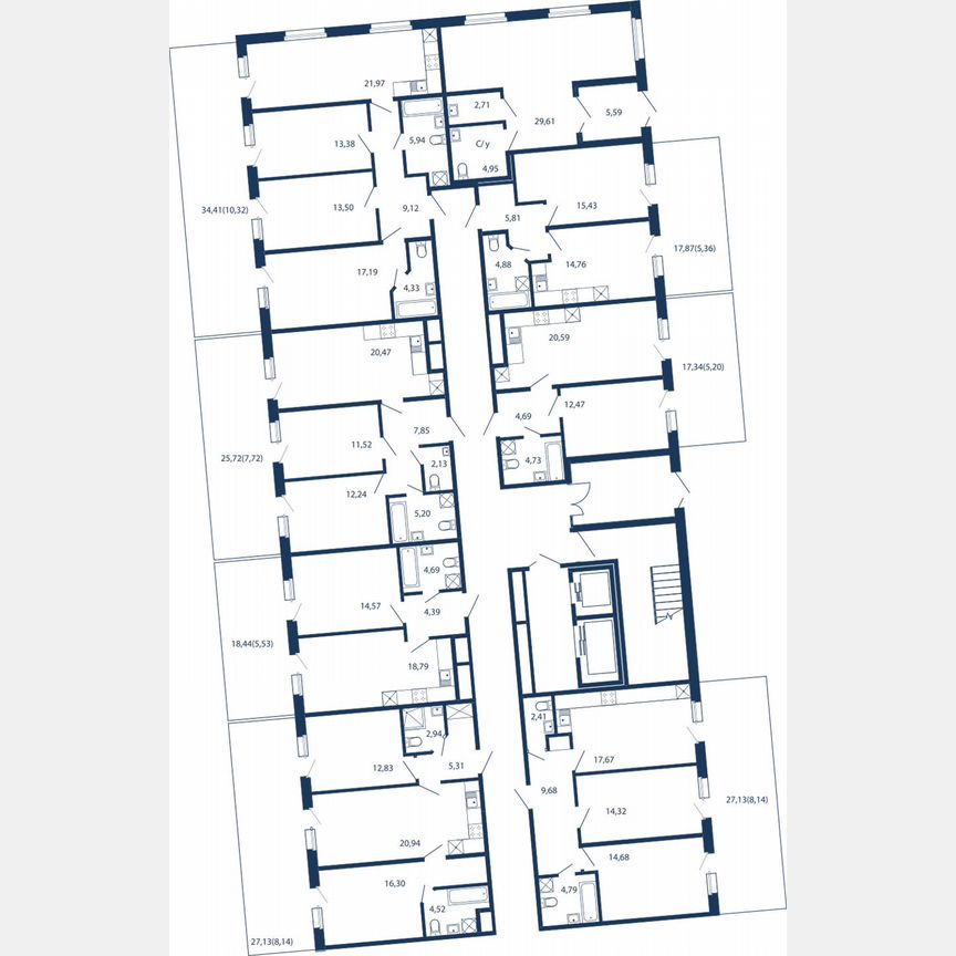 3-к. апартаменты, 71,7 м², 1/5 эт.