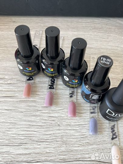 Гели, комуфширующие базы, топы для ногтей маникюра