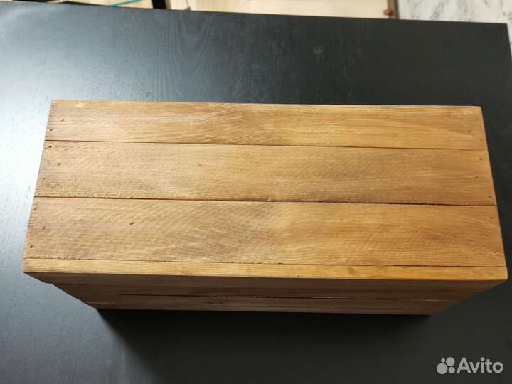 Коробки 2шт интерьерные деревянные для подарка