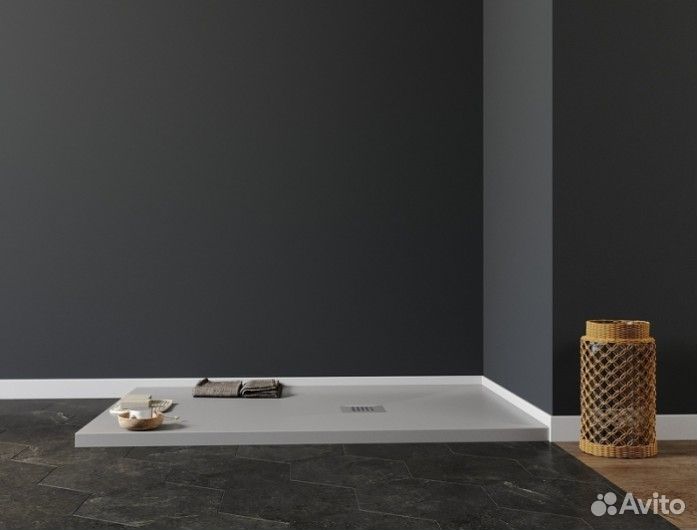 Душевой поддон Aquanet Pleasure 160x80 серый