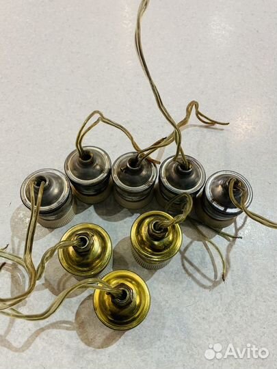 Патроны цоколи е 27 для старинных люстр керамика