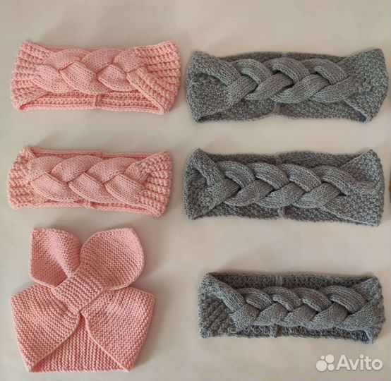 Варежки, повязки на голову и комнатные цветы