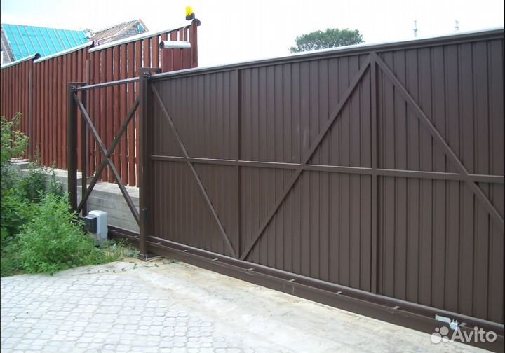 Откатные ворота под ключ