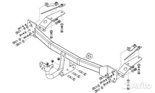 Фаркоп (тсу) на Honda Cr-V 2017