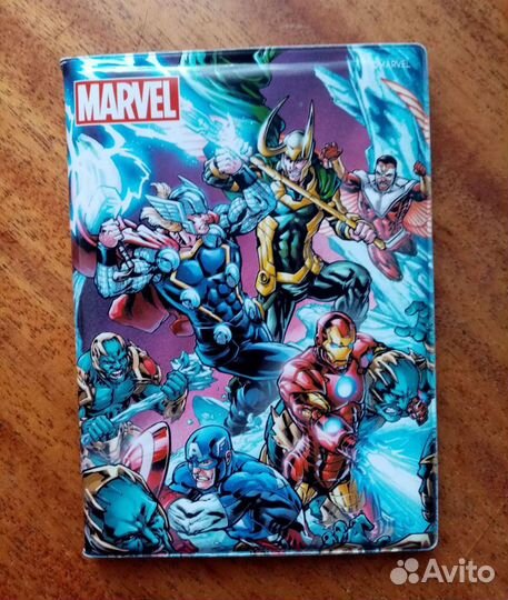 Обложка на паспорт marvel