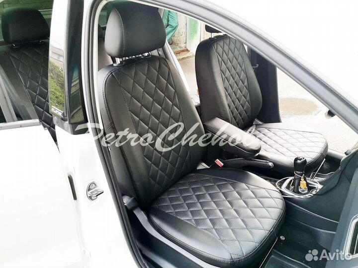 Чехлы на Фольксваген Поло Ромб