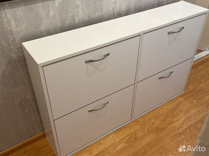 Тумба для обуви обувница белая