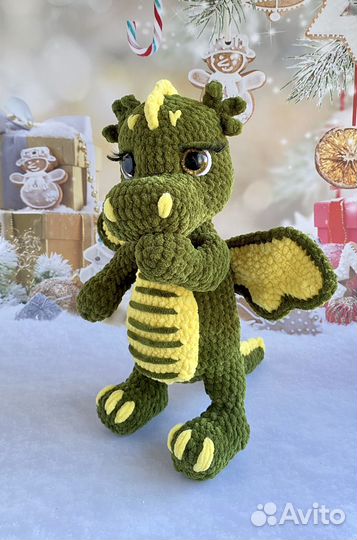 Вязаная Игрушка дракон