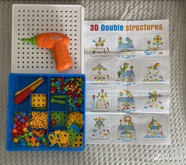 Конструктор мозаика с шуруповертом