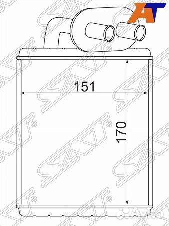 Радиатор отопителя салона nissan atlas F