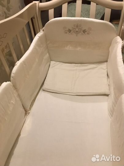 Продам бортики с подушкой и одеялом