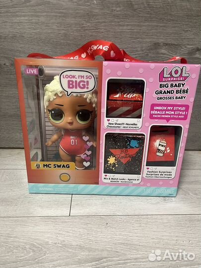 Новая Кукла L.O.L. Surprise Big Baby MC Swag