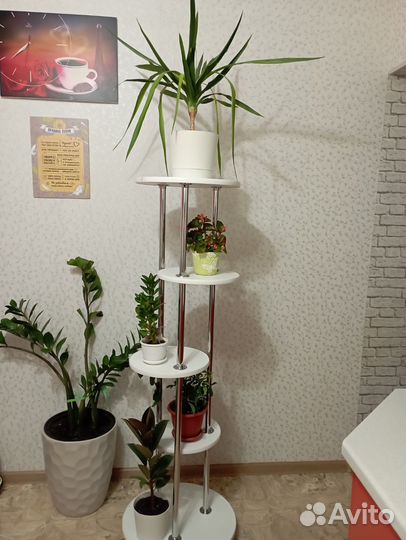 Подставка для цветов напольная деревянная