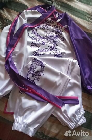 Костюм спорт ушу,плотный атлас, рост 140-164