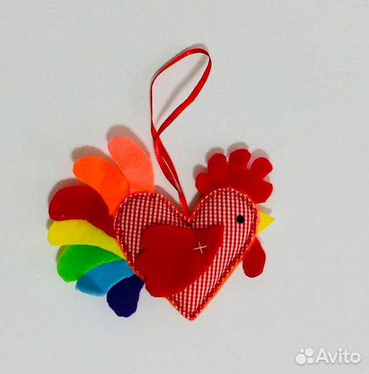 Сувенир: Петушок - сердце. Новый. Обмен