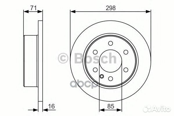 Тормозной диск 0986479S05 Bosch