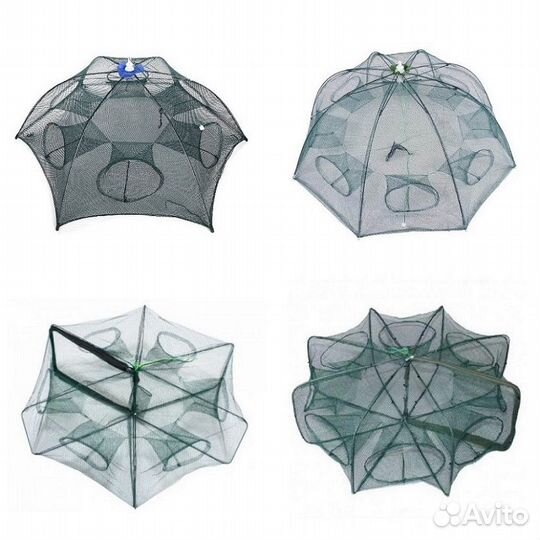 Раколовки зонтик 6 входов - 3 шт