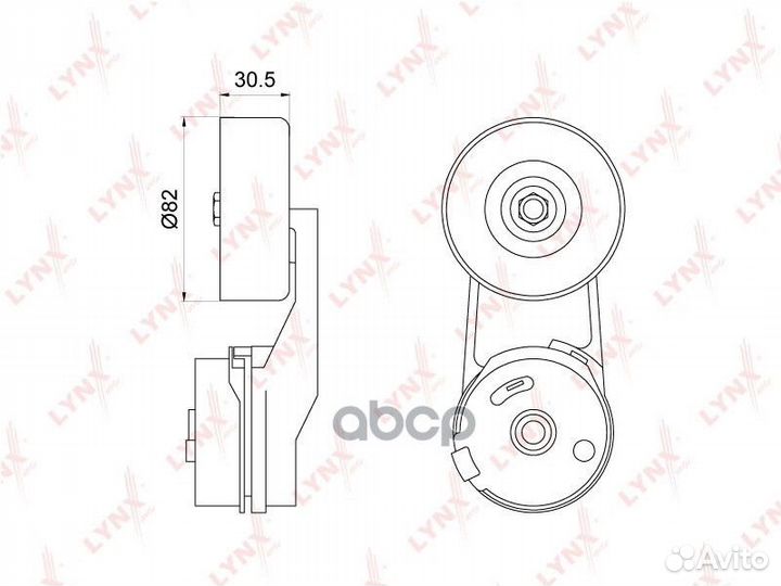 Натяжитель / приводной chevrolet Captiva 2.4 11