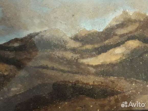 Картина из песка,вулканический,белый кубинский