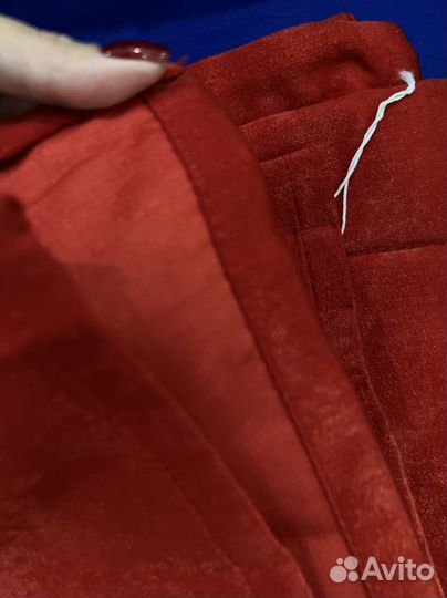 Шторы красные + тюль