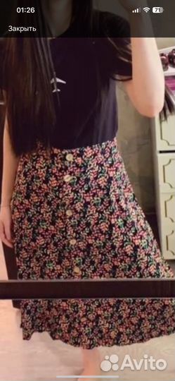 Юбка мидилетняя