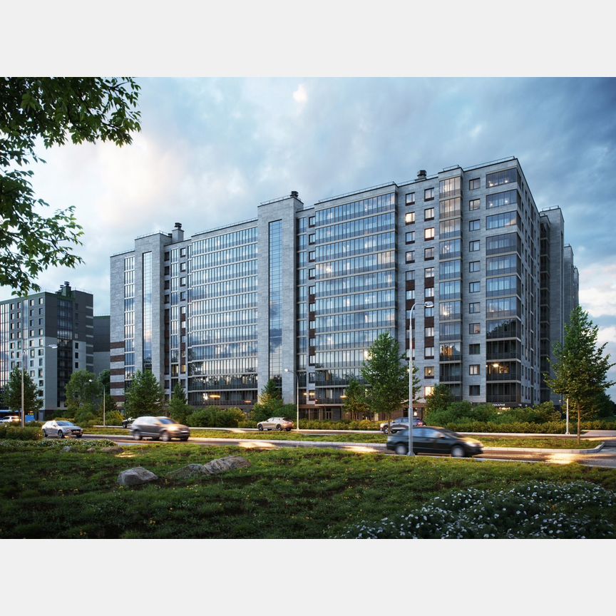 2-к. квартира, 58,5 м², 12/12 эт.