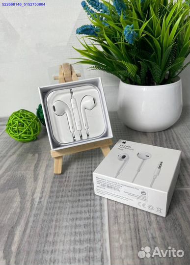 Новые наушники apple earpods 3.5 мм