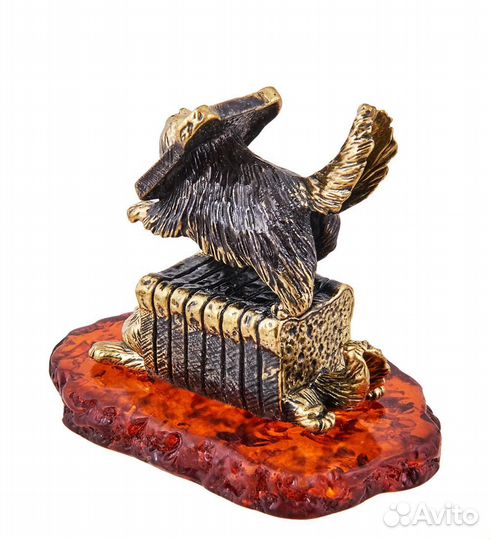 Фигурка Коты Сэндвич (латунь, янтарь) A2182055