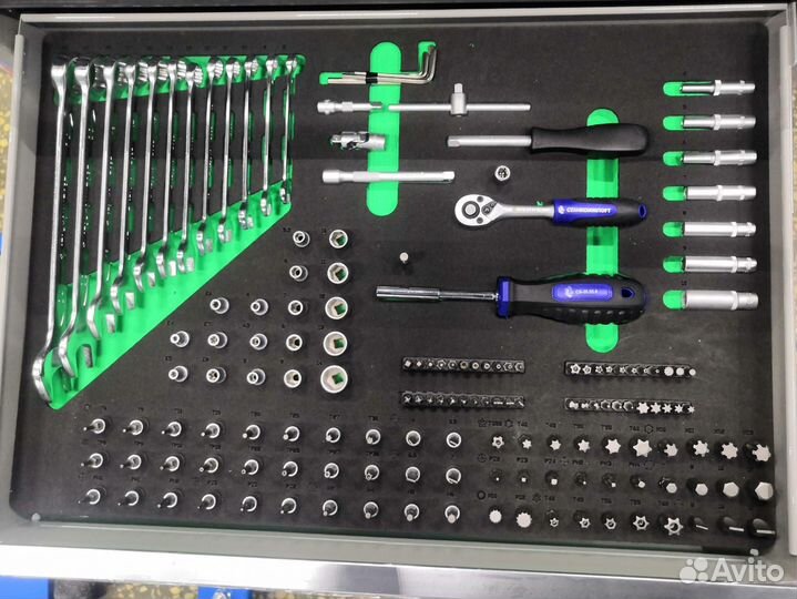 Тележка инструментальная 5 ящиков 232 предмета