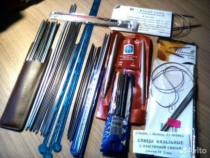 Спицы / Крючки для вязания. Поштучно и наборы. Нов