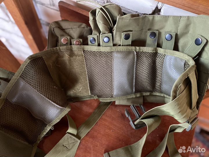 Тактический разгрузочный пояс на лямках