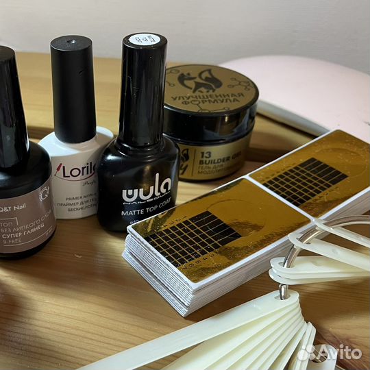 Набор для наращивания и гель-лака пакетом