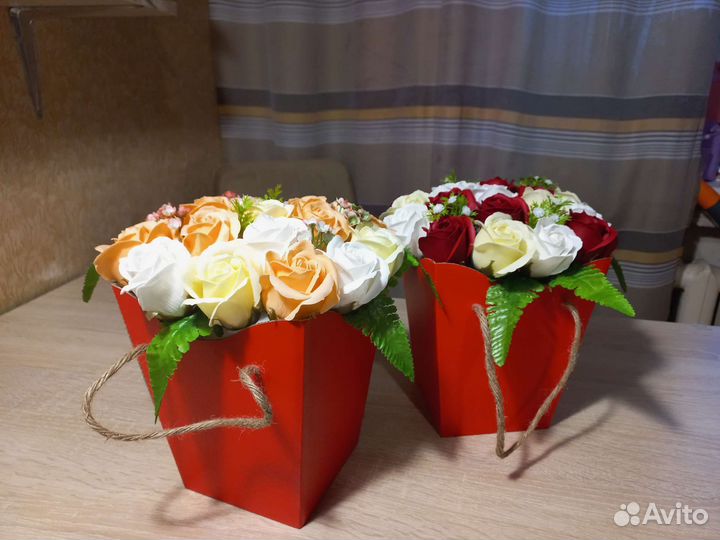 Мыльные розы букеты