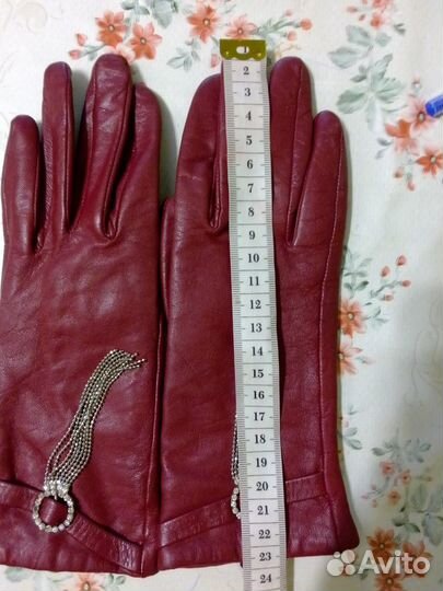 Перчатки кожаные
