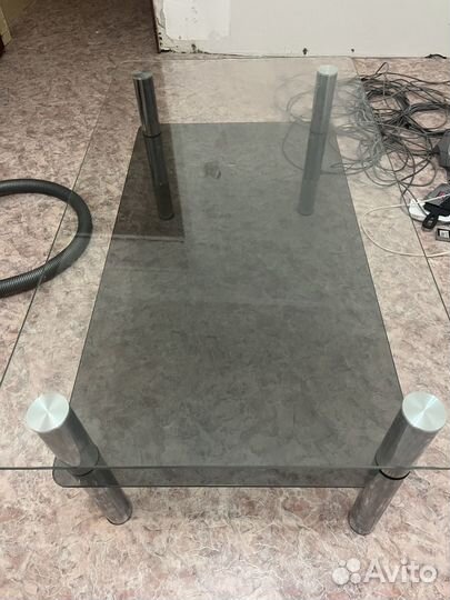 Стол стеклянный бу