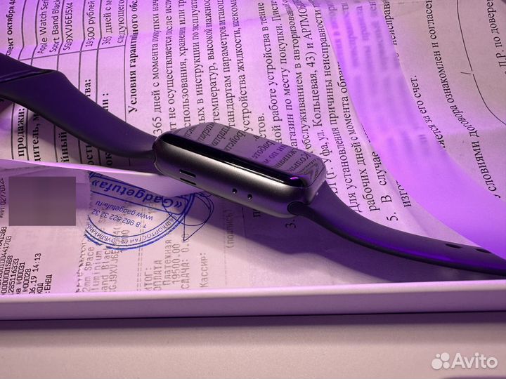 Apple watch 3 42mm Оригинал батарея на 96 есть чек