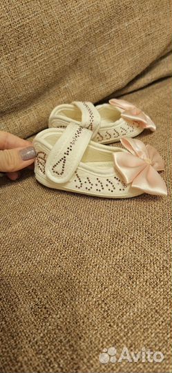 Чешки пинетки на девочку