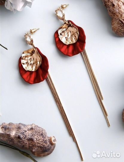 Серьги длинные