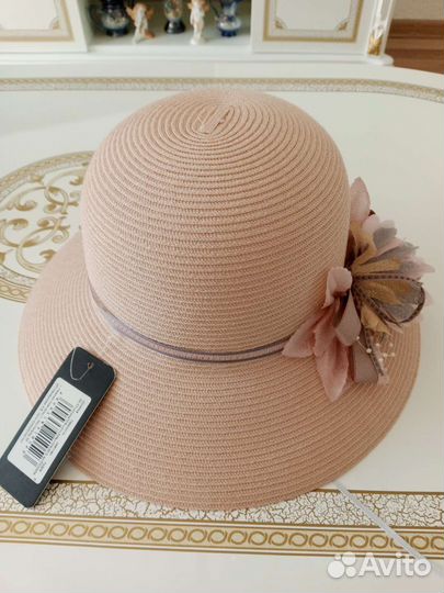 Шляпа женская соломенная