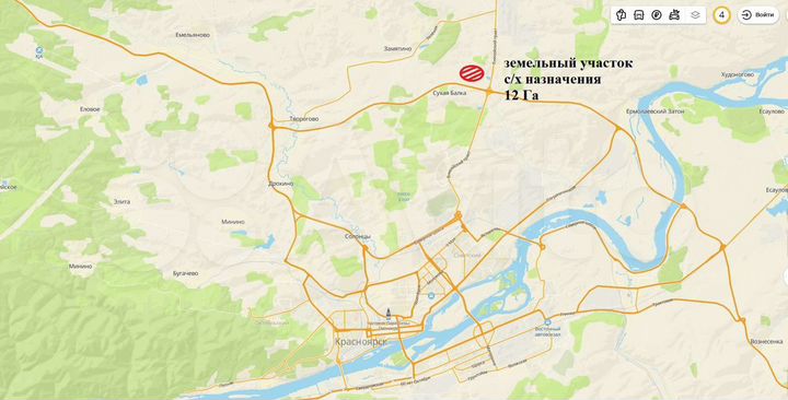 Участок 12 га (СНТ, ДНП)