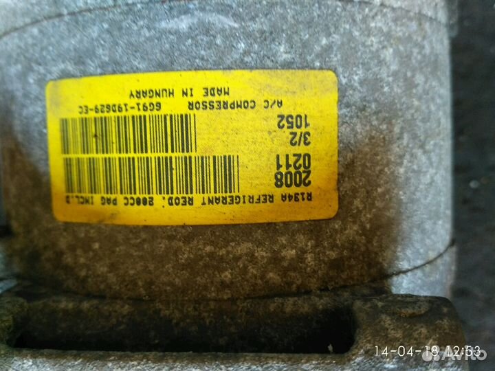 Компрессор кондея Ford Mondeo 4 бензин 1.6