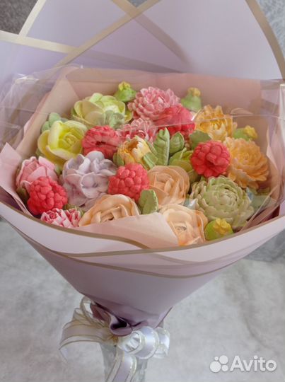 Съедобный букет из зефира на день рождения